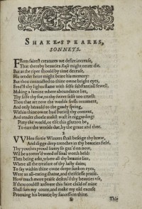 Z nového překladu Shakespearových Sonetů